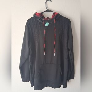NWT Maurices Black and Red Women's Hoodie